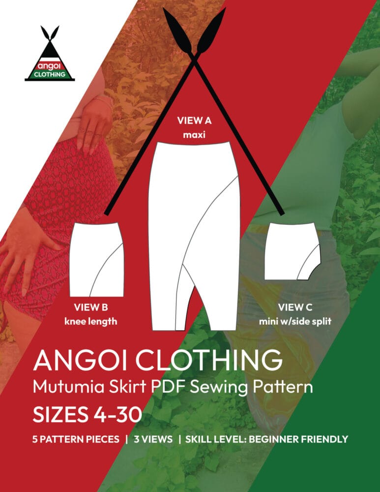 Angoi Clothing Mutumia Skirt PDF Pattern